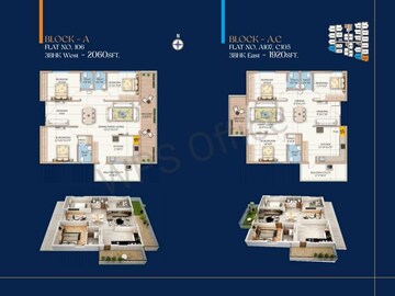 Master Plan in 3 BHK Apartment at Origin Amogha, Kollur – for Sale