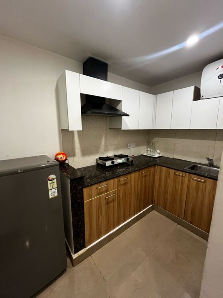 Kitchen, green-wood-city 1 Bedroom 850 Sq.Ft. Builder Floor In Sector 45 Gurgaon 9813024