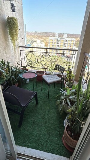 Balcony in 2 BHK Apartment at Nyati Equatorial, Bavdhan – for Rent