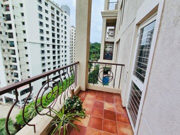 Balcony in 2 BHK Apartment at Nyati Equatorial, Bavdhan – for Rent