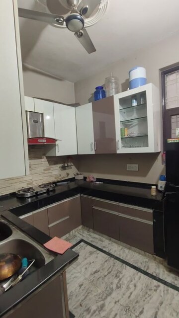 Kitchen in 3 BHK Builder Floor at Dharam Colony – for Rent