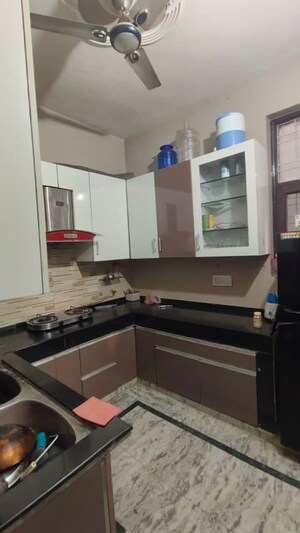 Kitchen in 3 BHK Builder Floor at Dharam Colony – for Rent