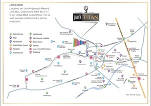 3 BHK Apartment – Map Location View at Pride Purple Park Titan, Hinjewadi - for Sale