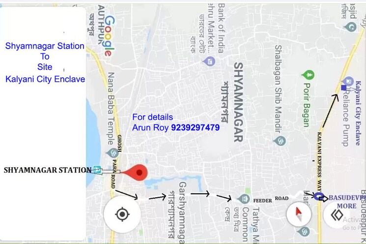 Map Location, shyamnagar  1800 Sq.Ft. Plot In Shyamnagar Kolkata 9765720