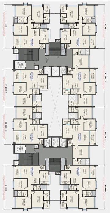 Floor Plan in 3 BHK Apartment at Wakad – for Sale