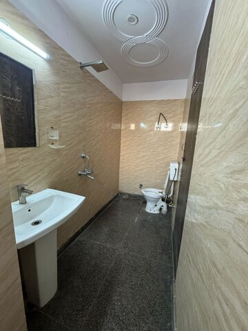 Bathroom in 2 BHK Builder Floor at Chattarpur – for Rent