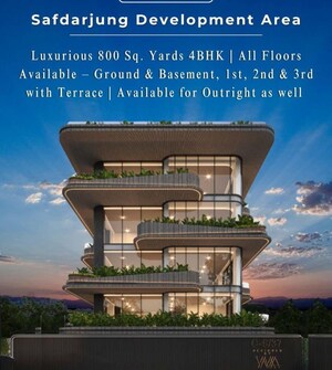 4 BHK Independent House – Exterior View View at Safdarjung Development Area - for Sale