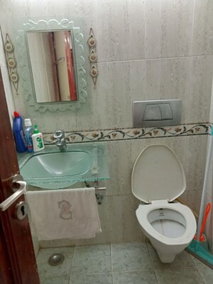 Bathroom in 2 BHK Apartment at Poonam Apartments Worli, Worli – for Rent