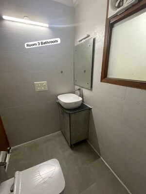 Bathroom in 3 BHK Builder Floor at Ansal Sushant Floors, Sushant Lok ii – for Rent