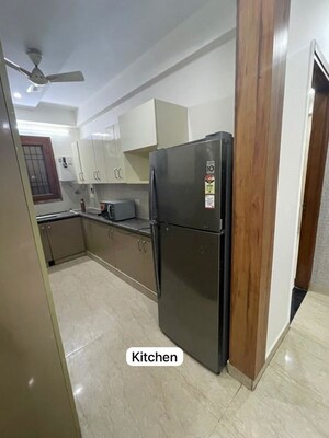 Kitchen in 3 BHK Builder Floor at Ansal Sushant Floors, Sushant Lok ii – for Rent