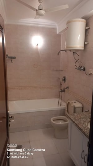 Bathroom in 4 BHK Builder Floor at Saket – for Rent
