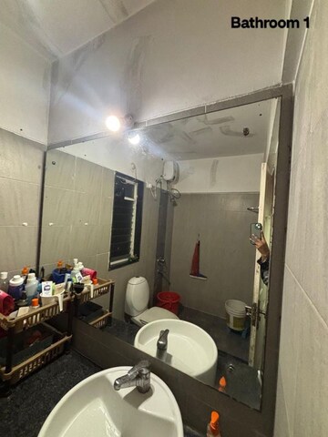 Bathroom in 2 BHK Apartment at Mirchandani Palms, Rahatani – for Rent