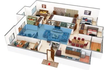 Floor Plan in 4 BHK Penthouse at Lodha Giardino, Kharadi – for Sale