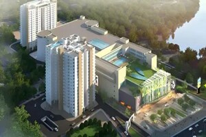 Living Room in 3 BHK Penthouse at Lodha Giardino, Kharadi – for Sale