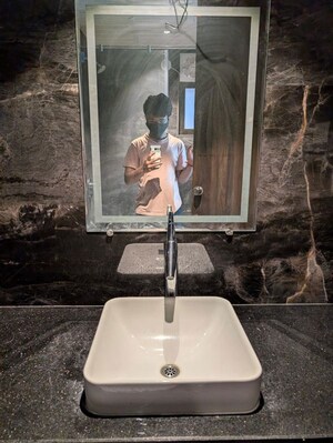 Bathroom in 3 BHK Apartment at Futuristic The Miracle, Pimple Saudagar – for Rent