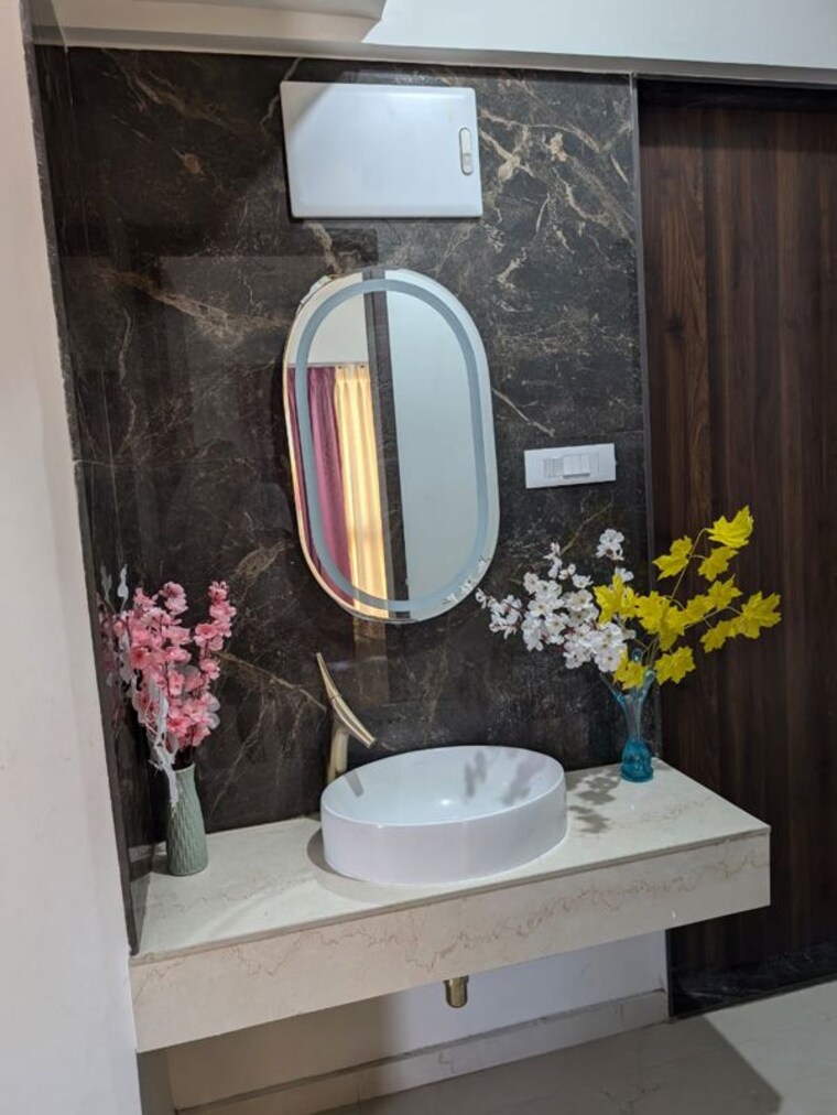 Bathroom, futuristic-the-miracle 3 Bedroom 1300 Sq.Ft. Apartment In Pimple Saudagar Pune 9813938