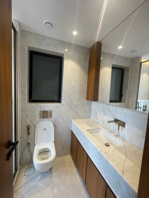 Bathroom in 4 BHK Apartment at Bandra West – for Rent