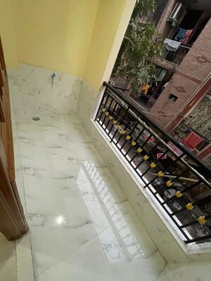 Balcony in 1.5 BHK Builder Floor at New Ashok Nagar – for Rent