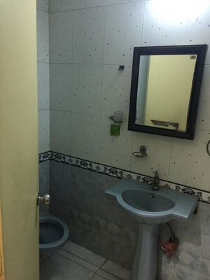 Bathroom in 3 BHK Apartment at Ivory Towers CHS LTD, Bhakti Park – for Rent