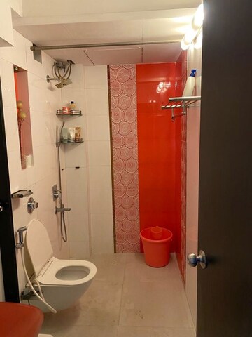 Bathroom in 3 BHK Apartment at Hiranandani Garden Brentwood, Powai – for Rent