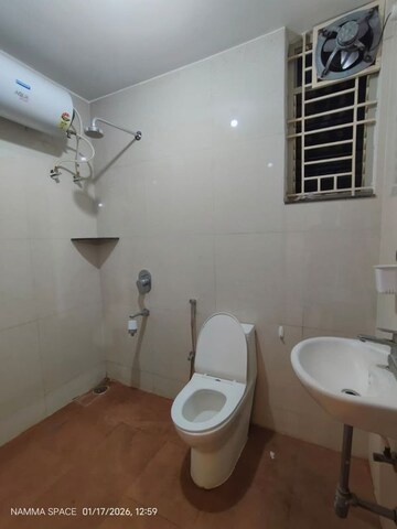 Bathroom in 1 BHK Builder Floor at Hsr Layout – for Rent