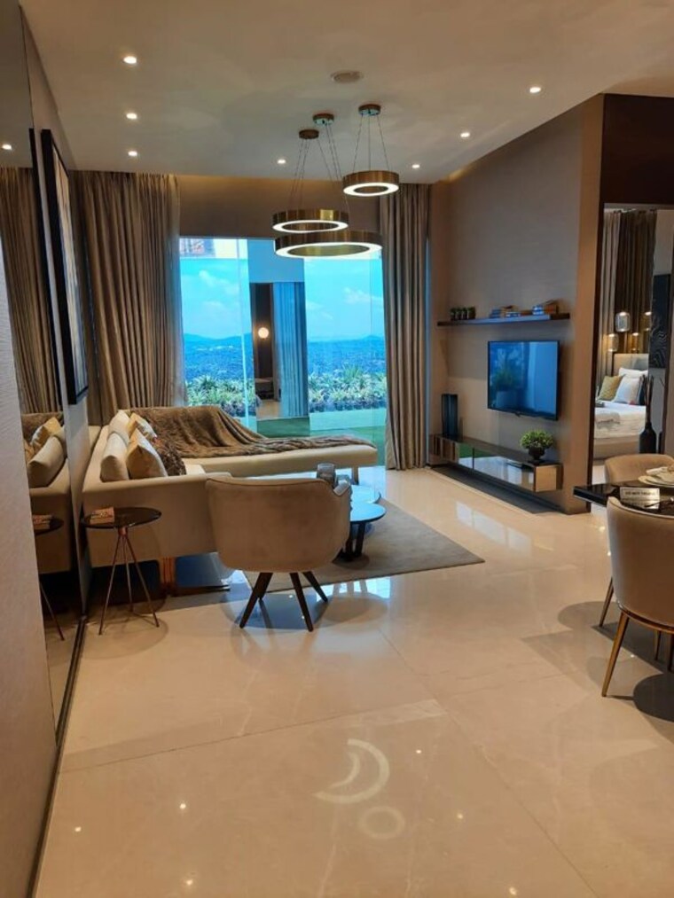 Living Room, goregaon west 3 Bedroom 1450 Sq.Ft. Apartment In Goregaon West Mumbai 9814973