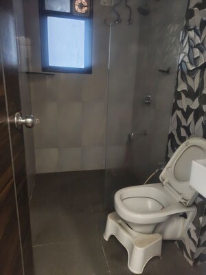 Bathroom in 2 BHK Apartment at Tulsi Aura Mumbai, Ghansoli – for Rent