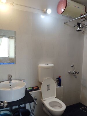 Bathroom in 3 BHK Apartment at Tata Amantra, Ashok Nagar – for Rent