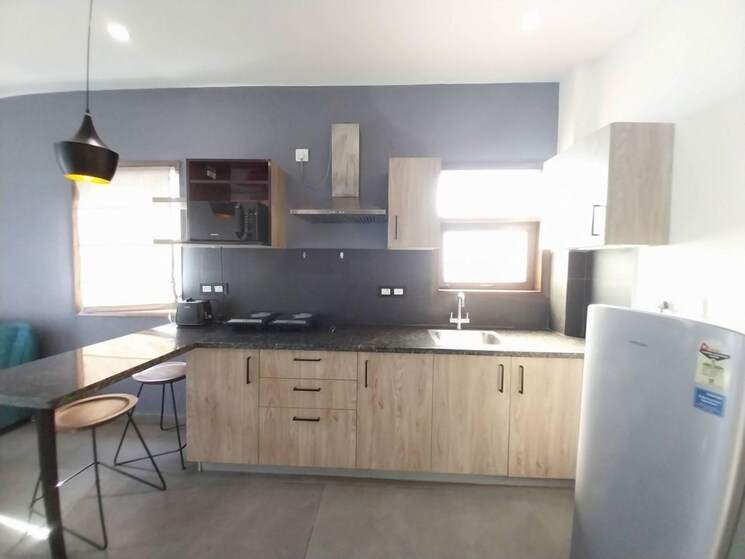 Kitchen, sushant lok i 1 Bedroom 850 Sq.Ft. Independent House In Sushant Lok I Gurgaon 9625033