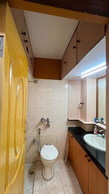 Bathroom in 2 BHK Apartment at Marathon Galaxy, Mulund West – for Rent
