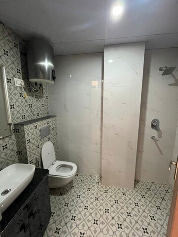 Bathroom in 1 BHK Builder Floor at Sushant Lok I – for Rent