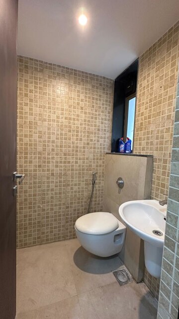 Bathroom in 1 BHK Apartment at Lodha Splendora, Ghodbunder Road – for Rent