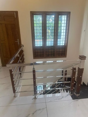 Staircase in 4 BHK Independent House at Kolazhy – for Sale