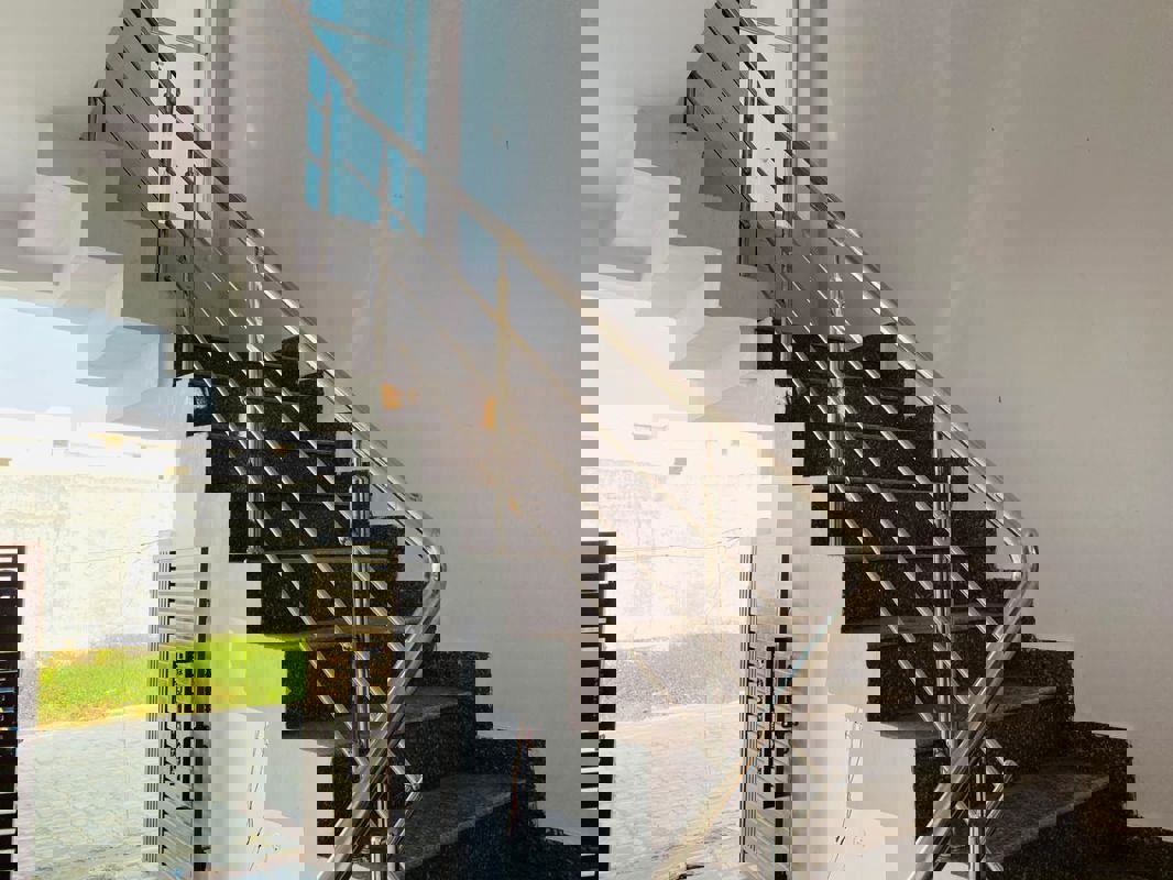 Staircase in 2 BHK Independent House at Gomti Nagar – for Sale