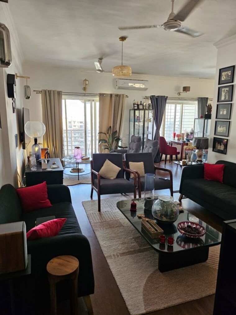 Living Room, mirchandani-palms 3 Bedroom 2400 Sq.Ft. Apartment In Rahatani Pune 9817493