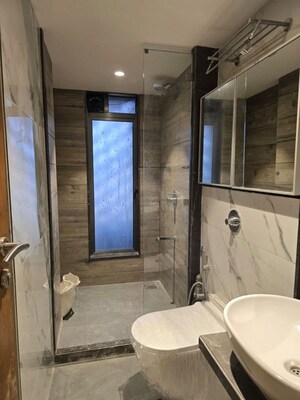 Bathroom in 3 BHK Apartment at Ekta Trinity, Santacruz West – for Rent