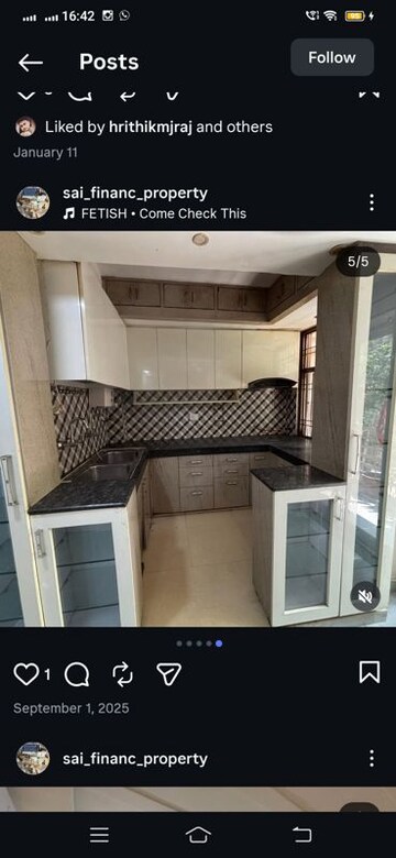 Kitchen in 1 BHK Builder Floor at Neb Sarai – for Rent