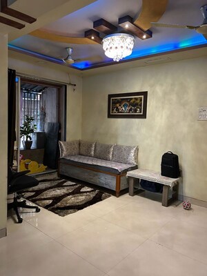 Living Room in 2 BHK Apartment at Om Saidham CHS, Kalyan East – for Rent