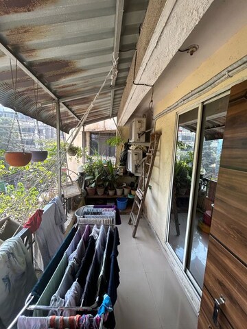 Balcony in 2 BHK Apartment at Om Saidham CHS, Kalyan East – for Rent