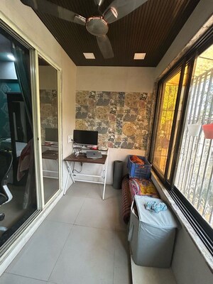 Balcony in 2 BHK Apartment at Om Saidham CHS, Kalyan East – for Rent