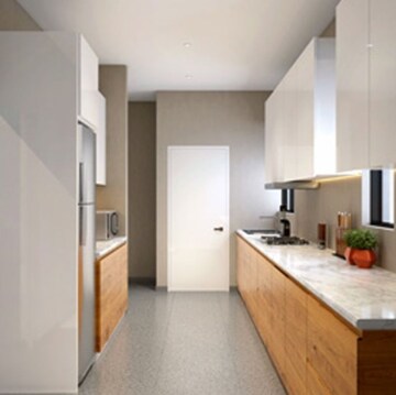 Kitchen in 3 BHK Apartment at Birla Niyaara, Kamala Mill – for Sale