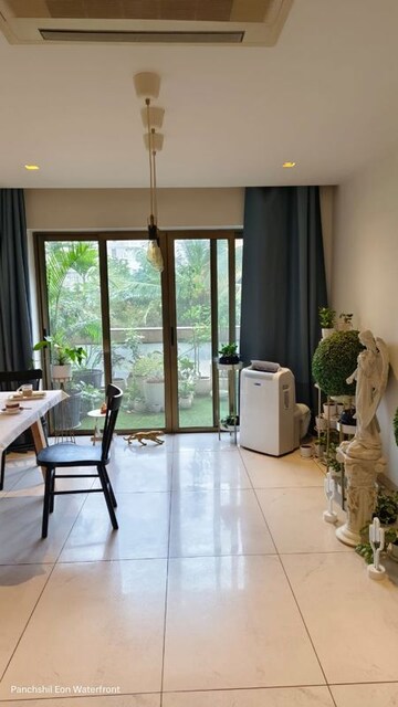 Living Room in 4 BHK Apartment at Panchshil Eon Waterfront I, Kharadi – for Sale