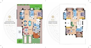 Floor Plan in 3 BHK Villa at Arihant World Villas, Chouk – for Sale