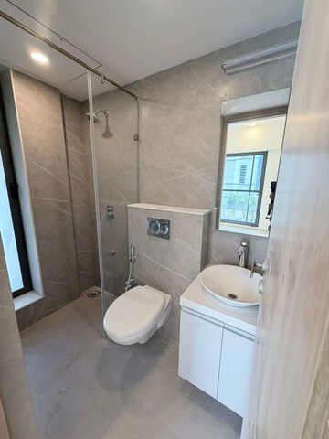 Bathroom in 2 BHK Apartment at S Raheja Silver Rock, Bandra West – for Rent