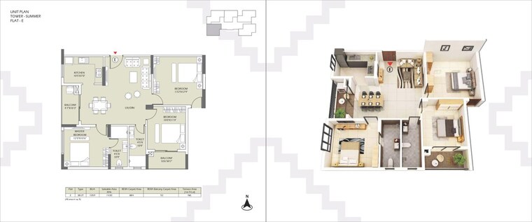 Floor Plan, devidanga 2 Bedroom 1188 Sq.Ft. Apartment In Devidanga Siliguri 9818144
