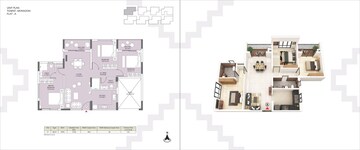 Floor Plan in 2 BHK Apartment at Devidanga – for Sale