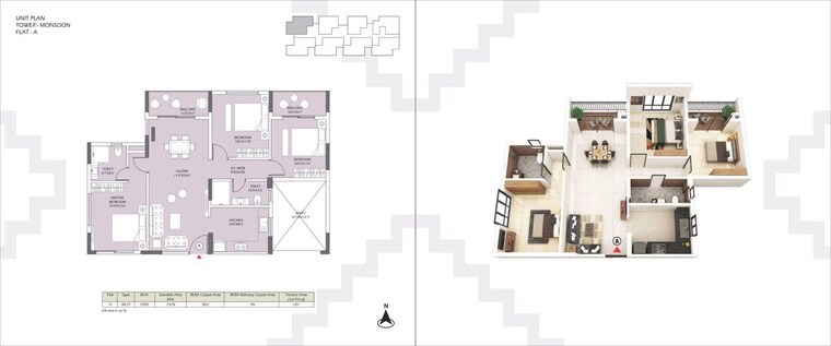 Floor Plan, devidanga 2 Bedroom 1188 Sq.Ft. Apartment In Devidanga Siliguri 9818144
