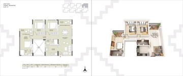 Floor Plan in 2 BHK Apartment at Devidanga – for Sale