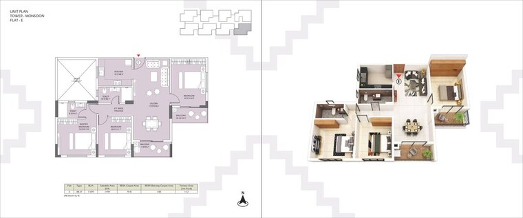 Floor Plan, devidanga 2 Bedroom 1188 Sq.Ft. Apartment In Devidanga Siliguri 9818144