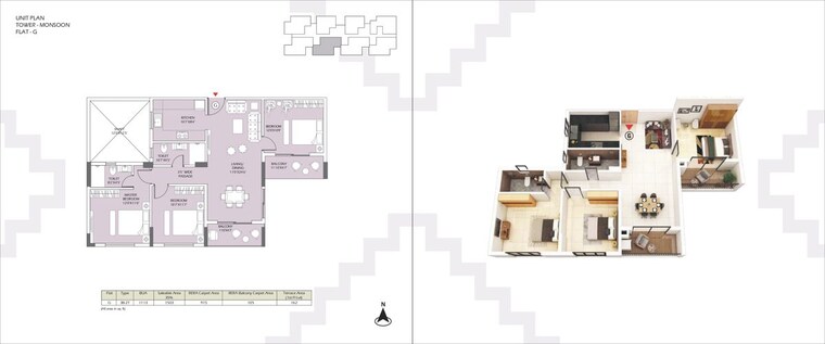 Floor Plan, devidanga 2 Bedroom 1188 Sq.Ft. Apartment In Devidanga Siliguri 9818144